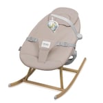 LIONELO DALIA ROCKER Transat pour Bébé jusqu'à 9 kg, Inclinaison avec Bâtonnet et Jouet, Balancelle, Réglage de l'Inclinaison, Ceinture à 3 points Poids Léger 3,2 kg Montage sans Outils