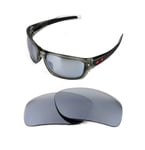 NEW POLARIZED REPLACEMENT SILVER ICE LENS FOR OAKLEY DOUBLE EDGE SUNGLASSES