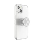 PopSockets: Coque PopCase pour iPhone 13 avec un Support PopGrip Slide Repositionnable et une Poignée avec Top interchangeable - Clear