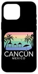 Coque pour iPhone 16 Pro Max Cancun Mexico - Vacances d'été rétro mexicaines