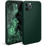 Moozy Minimalist Series Coque en silicone pour iPhone 11 Pro, vert nuit – Finition mate fine et souple en TPU - Neuf