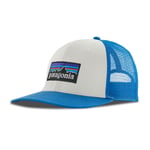 Patagonia P-6 Logo Trucker Hat - Casquette White / Vessel Blue Taille unique