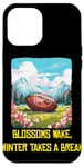 Coque pour iPhone 12 Pro Max Blossoms se réveille avec le football américain cool pour le printemps