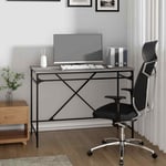 Desk Grey Sonoma 100x50x75 cm Engineered Wood and Iron vidaXL