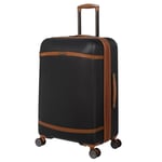 it luggage Quaint Hardside 8 Wheel Expandable Spinner Medium 70cm Black TSA Lock