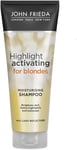 Moisturizing Shampoo for Blonde Hair, Citrus, 250ml - John Frieda Highlight Acti