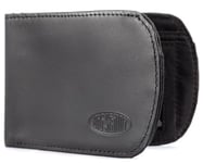 Big Skinny Men's RFID Blocking Leather Curve Bi-Fold Slim Wallet, Holds Up to 20 Cards, Black