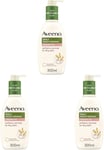 Aveeno Daily Moisturising Creamy Oil 300ml Pack of 3, Nourishing Oat & Almond