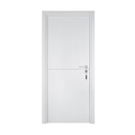 Bloc-porte pose fin de chantier  Premium Riva, H.204 x l.83 cm, aspect chêne blanc, réversible