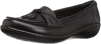 Clarks Women's 26067331 Ashland Bubble Slip-On Loafer, Black, 7 UK