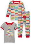 Amazon Essentials Marvel Unisex Kids' Pyjama Sleep Sets, Marvel Holiday Bricks - Baby and Kids, 11-12 Years