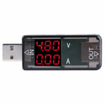 Usb-testare, färgskärm, voltmeter, amperemeter, strömmätningsinstrument, multimeter, laddare, USB-testare