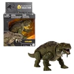 Mattel Jurassic World Collection Hammond Scutosaurus Figurine articulée de Dinosaure, Conception Haut de Gamme, Yeux en Verre et 14 Points d’Articulation, JDJ08