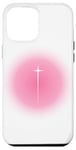 iPhone 12 Pro Max Christian Faith Cross Pink Aura Y2K Christian Faith Cross Case