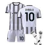 Nya 22-23 Juventus F.C. Fotbollssatser Fotbollströja C DYBALA 10 Kids 24(130-140)