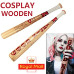 Batman Suicide Squad Harley Quinn Hard Wooden Cosplay Baseball Bat Halloween Uk