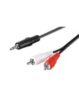 Pro Audio cable AUX adapter 3.5 mm male to stereo RCA