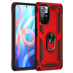 Xiaomi Poco M4 Pro 5G Military Armour Ring Case Red