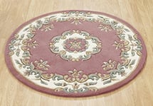 Rugs Direct Rug, 100% Wool, Pink, 120cm x 120cm