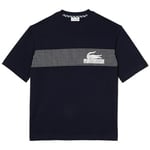 T-shirt Lacoste  T-SHIRT LOOSE FIT  IMPRIMÉ INSPIRATION TENNIS BLEU MA