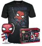 Figurine Funko Pop - Spider-Man: No Way Home N°1160 - Spider-Man (Diamant) - T-Shirt (69226)