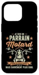 Coque pour iPhone 16 Pro Motard Parrain Moto Humour idée Cadeau Motorcycle Retraite