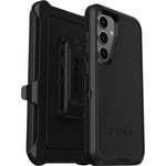 OtterBox Defender Coque pour Samsung Galaxy S24 , Antichoc, Anti-chute, Ultra-robuste, Coque de Protection, Supporte 5x plus de chutes que la norme militaire, Noir, Livré sans emballage