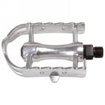 Pédale fixe pour vélo de course Steady A11 en aluminium 96x62mm argent Generico