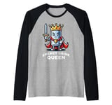 Energy Drink Queen Funny Can of Energy Drink Raglan Baseball Tee