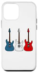 Coque pour iPhone 12 mini Guitare électrique drapeau français guitariste musicien