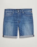 Replay RBJ901 Super Stretch Bio Denim Shorts Medium Blue