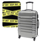 Set de Valise 64 x 45 x 28 cm avec Housse de Protection 'Keep Out', Multicolore, Valises à 4 Roues et avec Housse de Protection