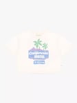 The New Society Kids' California Motel Graphic T-Shirt, Off White