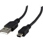 SCHWAIGER USB 2.0 Kabel A -> mini B Ste/Ste 1 8m Schwarz