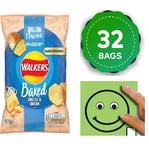 Walkers Baked Crisps Cheese & Onion Snack Grab Bags 32 x 37.5g