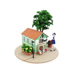 Sankei Miniature Kit Studio Ghibli The Cat Returns Cat's Office Paper Craft  FS