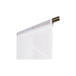 Vitrage 70 x 210 cm Passe Tringle Feuilles Bananier Floqués Blanc