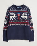 Polo Ralph Lauren Raindeer Wool Sweater Navy Combo