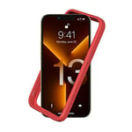 RhinoShield Coque Bumper Compatible avec [iPhone 13/13 Pro] | CrashGuard NX - Protection Fine Personnalisable - Absorption des Chocs [sans BPA] - Rouge