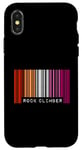 Coque pour iPhone X/XS Lesbian Rock Climber Lesbian Pride Drapeau Esthétique Grimpeur