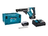 Makita Dfr551rtj - Skruvmejsel - Sladdlös - 1/4-Tums Hexuttag - 2 Batterier - 18 V/36 V