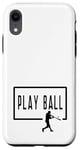 Coque pour iPhone XR Play Ball Baseball Batter Homerun Funny Game Graphic Dire