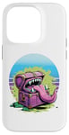 iPhone 14 Pro Monster chest sharp teeth long tongue horror fantasy monster Case