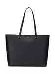 Lauren Ralph Lauren Karly Crosshatch Leather Large Tote Bag