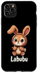 iPhone 11 Pro Max Labubu Cute Brown Bunny Monster Case