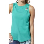 Reebok Crossfit Games ActivChill Womens Training Vest Green Workout Tank Top Gym