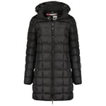 Geographical Norway Women's Babette Lady Long Parka, Noir, XL