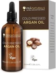 Argan Oil Pure Natural Pranaturals Moroccan for Face Body Skin Hair Nails 100Ml
