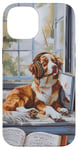 Coque pour iPhone 14 Nova Scotia Retriever Toller Peinture chien amateur de musique