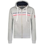 Geographical Norway Gordo Men Sweatshirt à Capuche, Gris Clair, L Homme